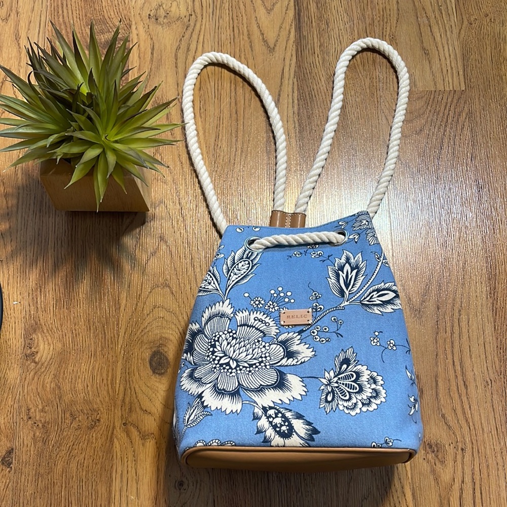Relic blue floral backpack